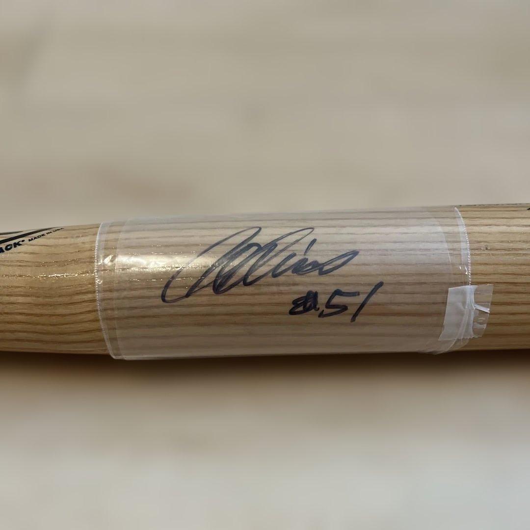 イチロー選手 マリナーズ入団時直筆サイン入り バット