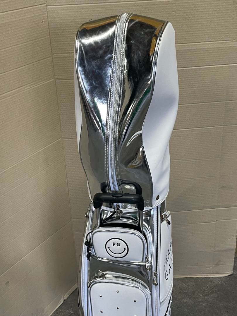 キャディバッグ ホワイト✖️シルバーpg