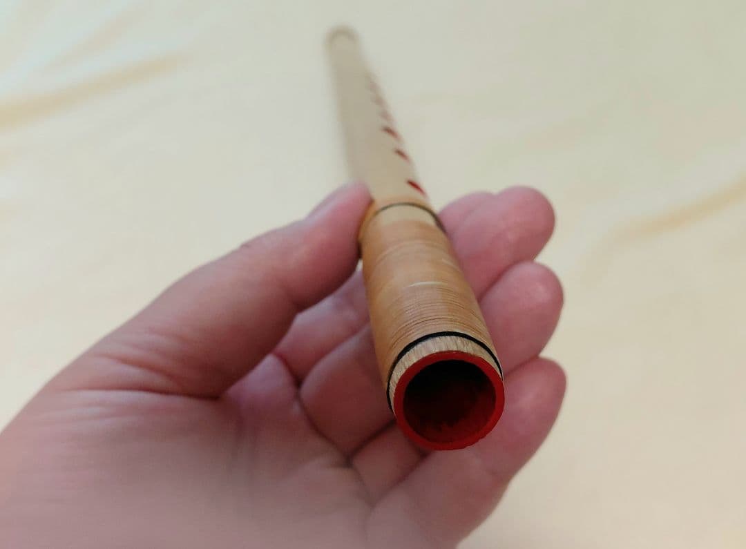 紫水楽人／七穴／五本／調律笛／篠笛／使用浅【お得！】