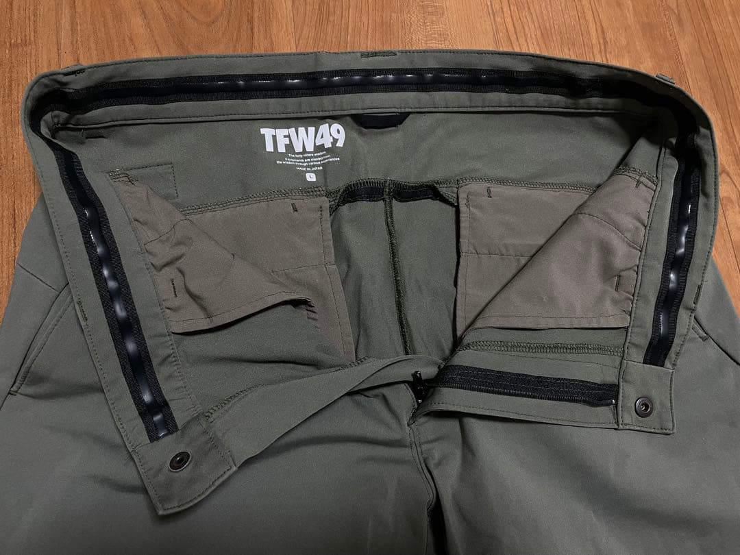 TFW49 アンクルスリムパンツ　カーキ　L junhashimoto ゴルフ