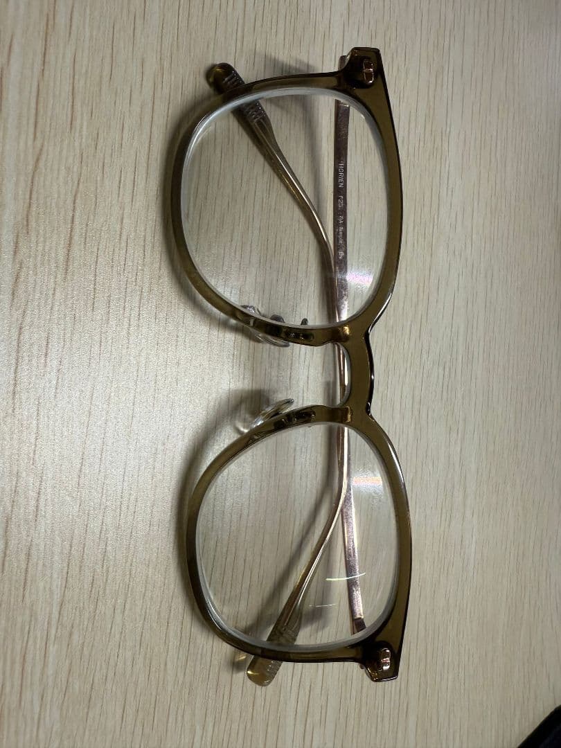 ブラウン メタルフレーム PCメガネ