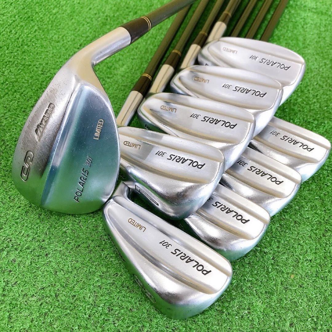 タ37★ミズノ POLARIS 301 LIMITED 9本アイアンセット 名器