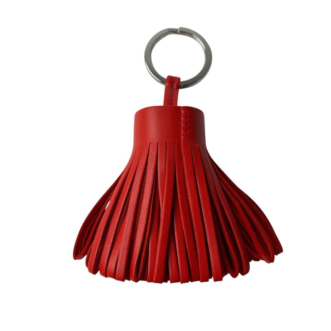 未使用 エルメス HERMES カルメン チャーム キーホルダー U刻印.