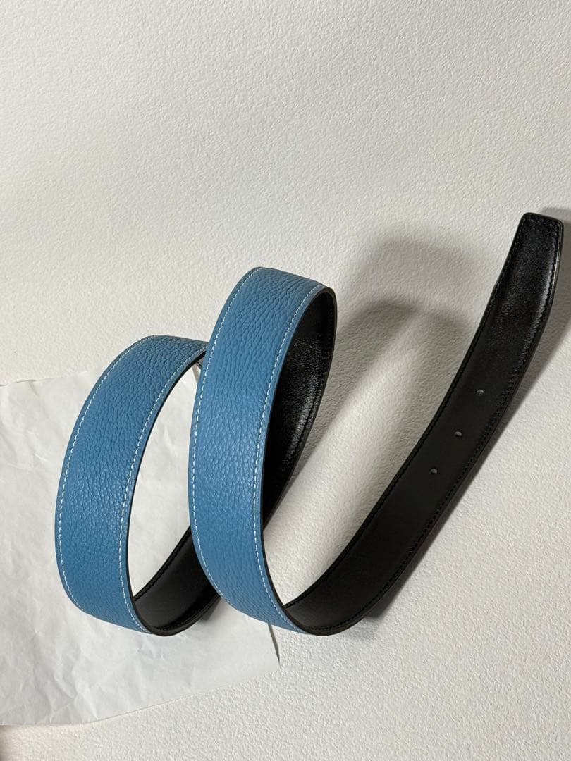 専用　美品！　エルメス　ビンテージ　ベルト　リバーシブル　シルバー　ロゴ