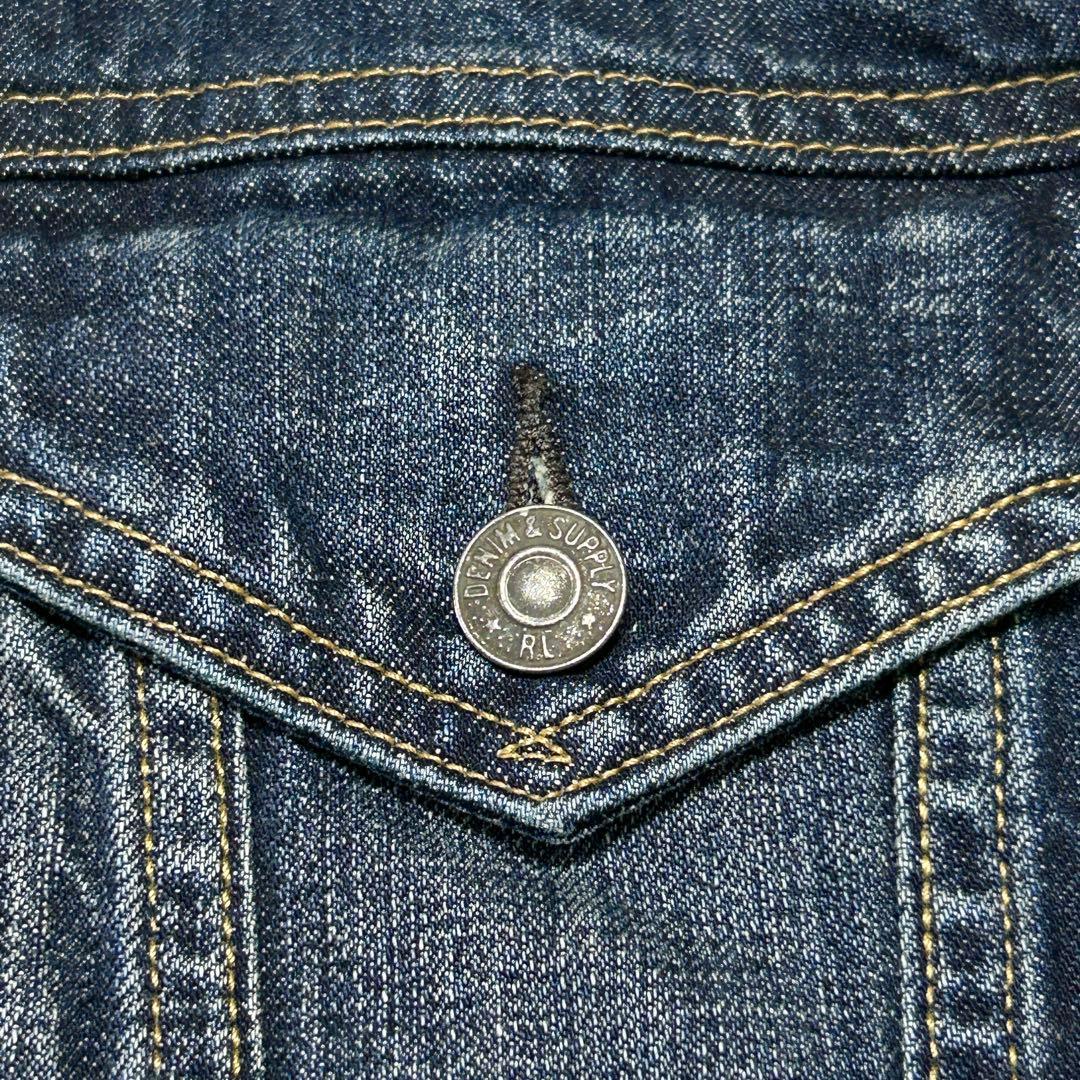 美品 ポロラルフローレン 星条旗 デニムジャケット Gジャンボア XXL 3L