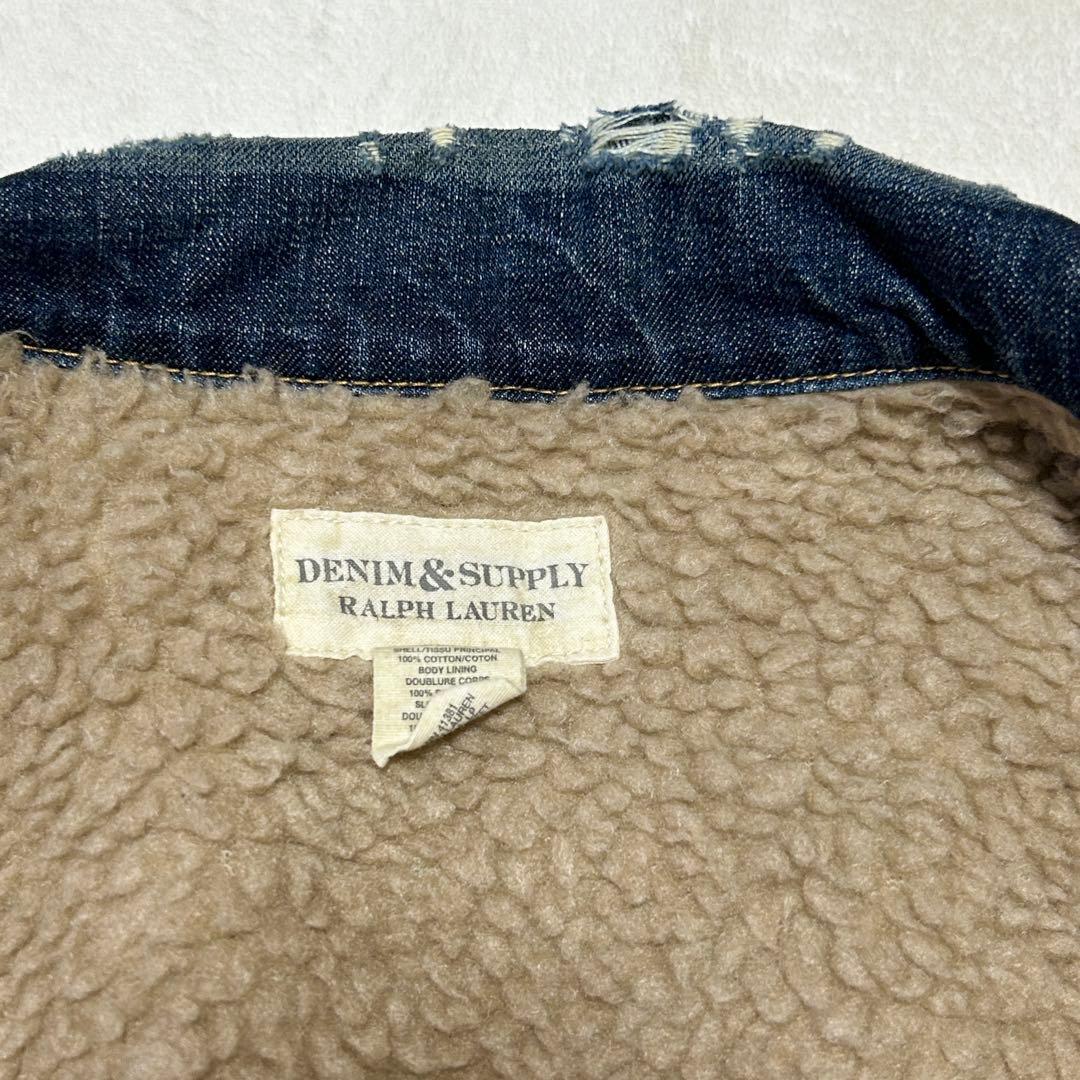 美品 ポロラルフローレン 星条旗 デニムジャケット Gジャンボア XXL 3L