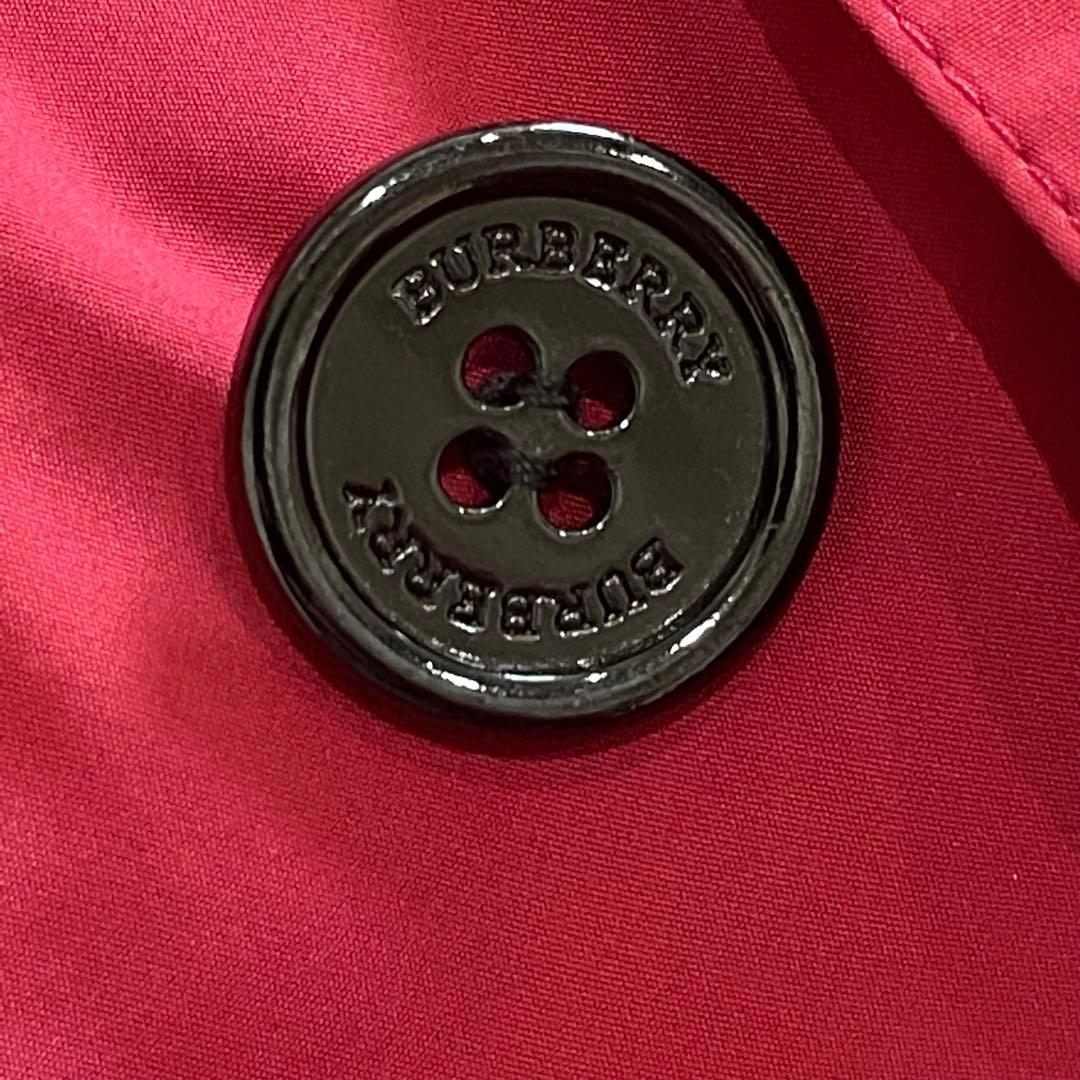 バーバリーロンドン スプリングコート レッド ノバチェック 大きい