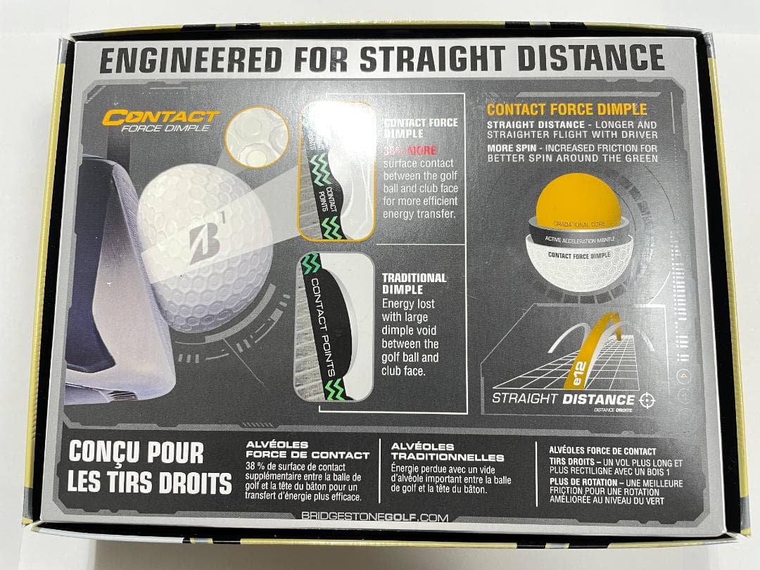 【新品・未使用】Bridgestone Golf ball e12マッドグリーン