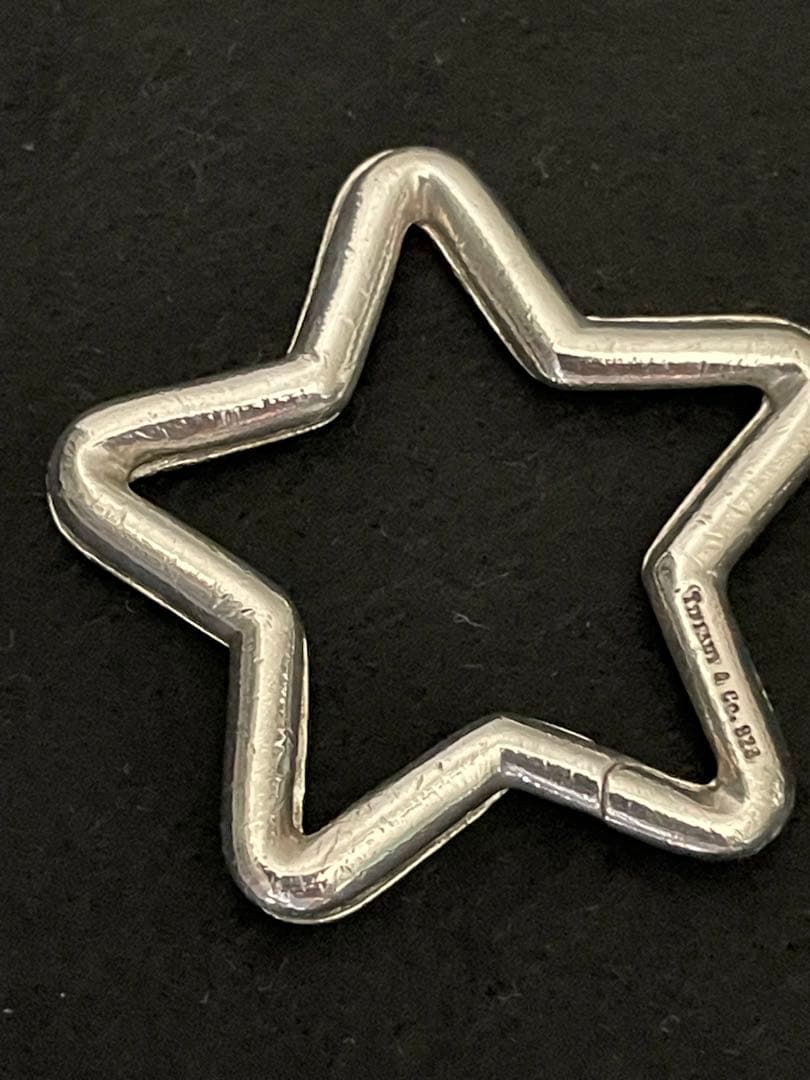 《1990年代〜》TIFFANY&Co. ティファニー 星形キーリング 925