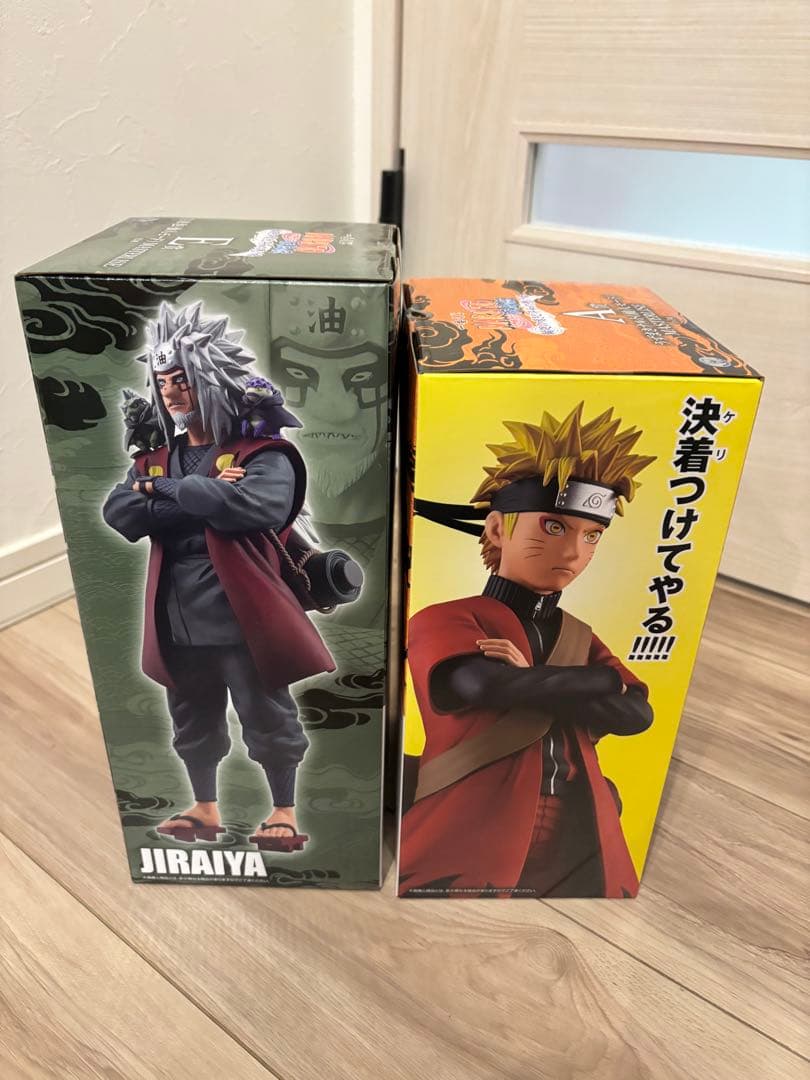 ナルト　一番くじ　A賞E賞　ナルト　自来也未開封フィギュア