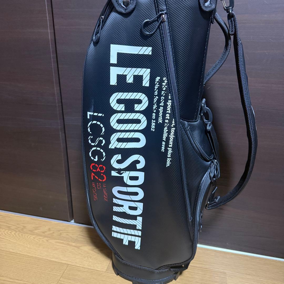 LECOQ SPORTIF LCSG82 キャディバッグ ゴルフバッグ ブラック