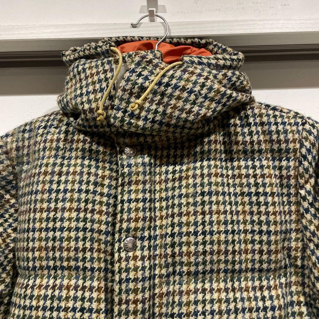 希少 ノースフェイスxハリスツイード ウールダウンジャケット 別注