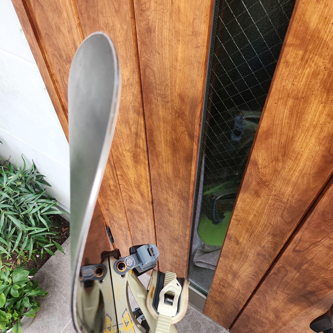 K2⭐スノーボードブラックイエロー グリーン バインディング・ケース付き　145