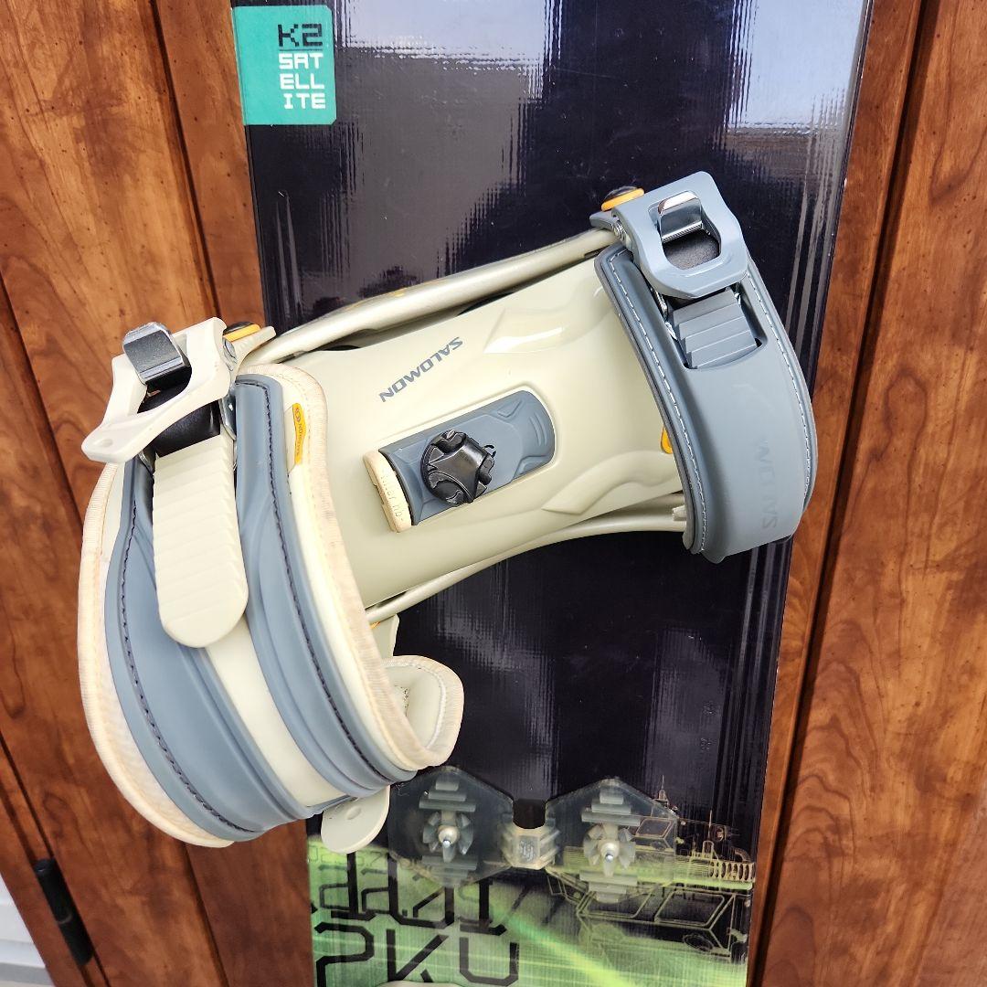 K2⭐スノーボードブラックイエロー グリーン バインディング・ケース付き　145