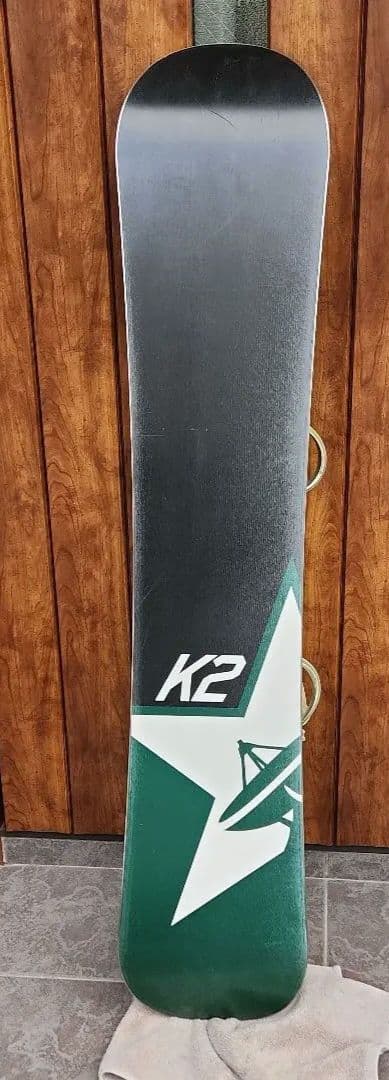 K2⭐スノーボードブラックイエロー グリーン バインディング・ケース付き　145