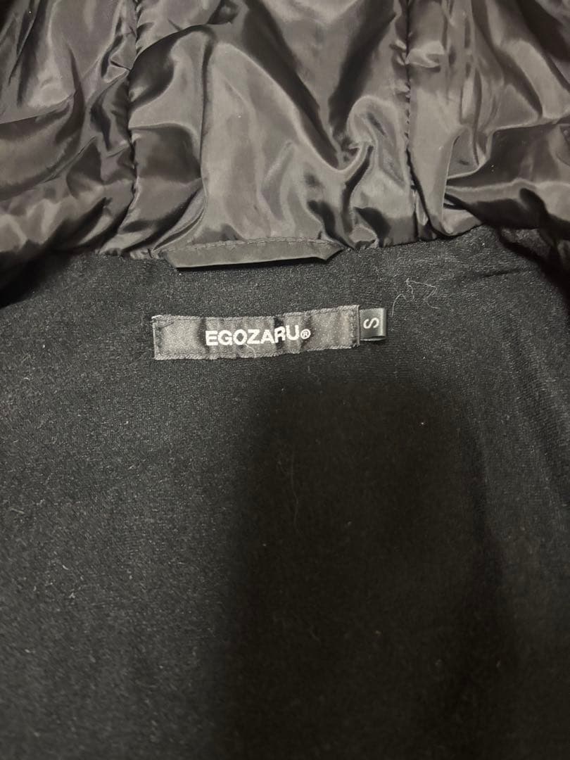 EGOZARU エゴザル ベンチコート Sサイズ 黒 防寒 アウター