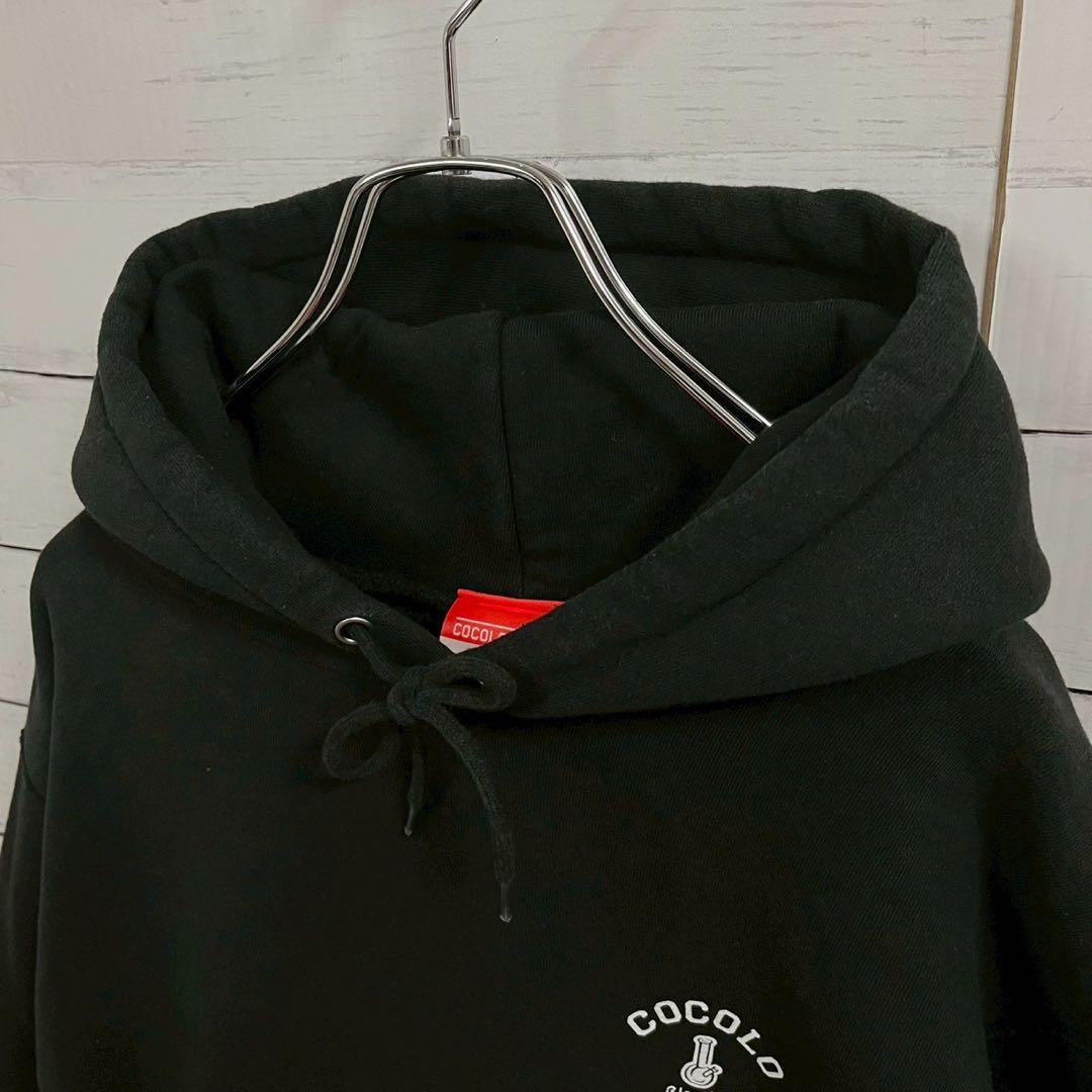 1【人気Lサイズ】ココロブランド☆両面ロゴ ビッグロゴ パーカー☆7394