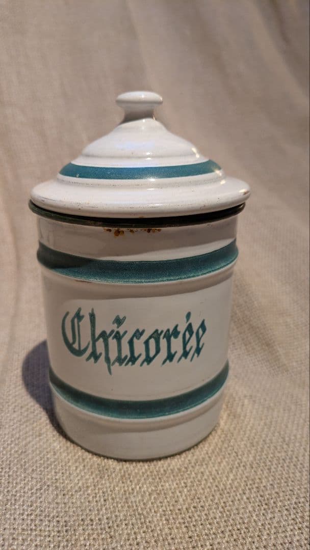 フランス　希少エトワール社　アンティーク　ホーロー　キャニスター 6個セット