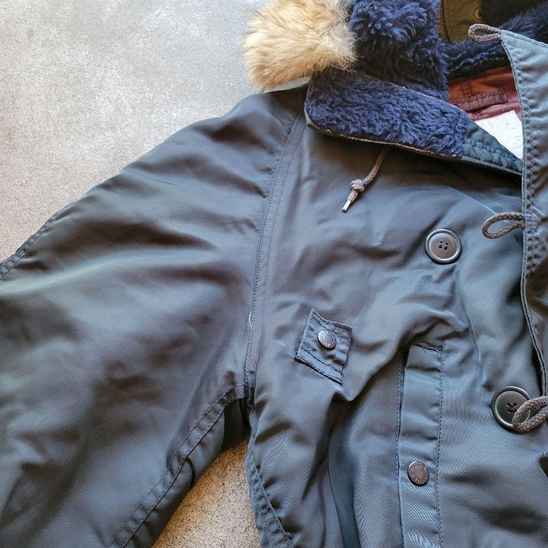 90sAVIREX N-2B フライトジャケット ショート丈 バックロゴ