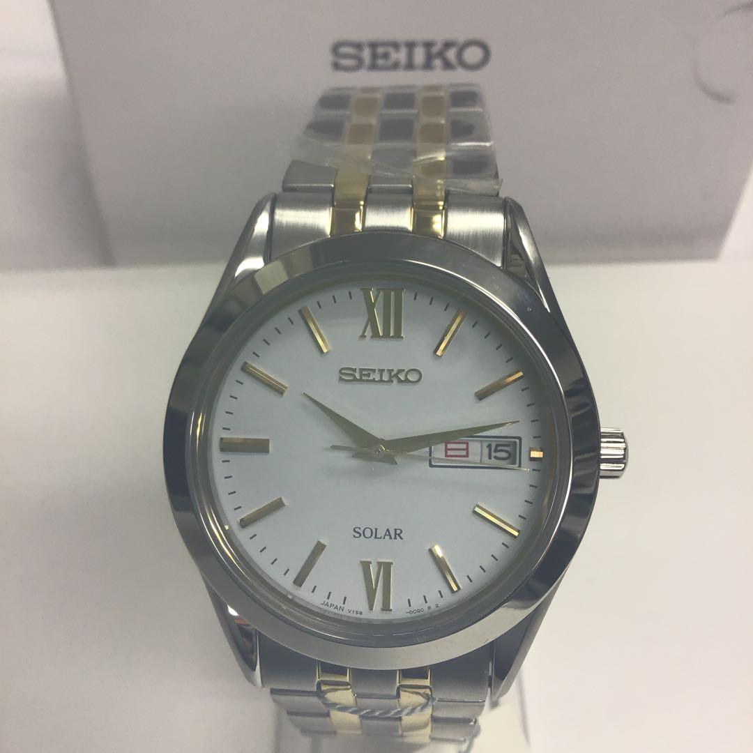 ❣️未使用❣️SEIKOセイコー ソーラー腕時計 ホワイト/シルバー