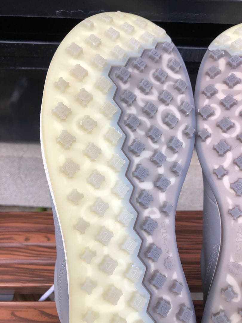 247番 新品未使用ECCOゴルフシューズ グレー36 23.0cmスパイクレス