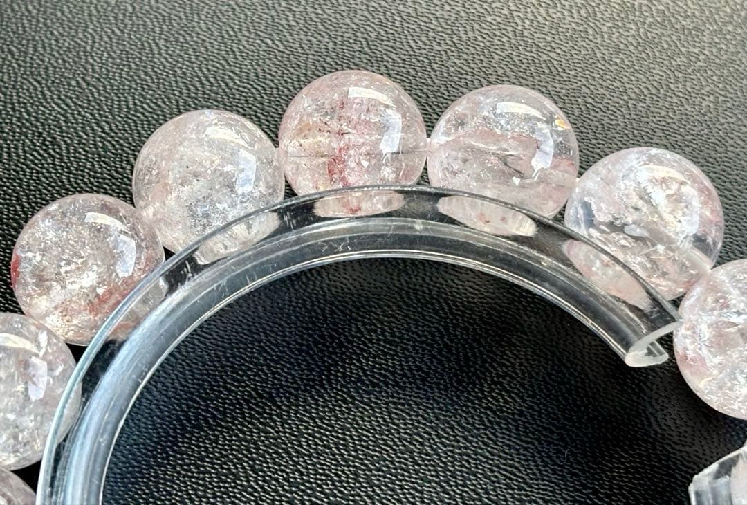 究極品質　光を纏いし女神の聖石　幻のレインボーヒマラヤローズクォーツ　13.5㎜