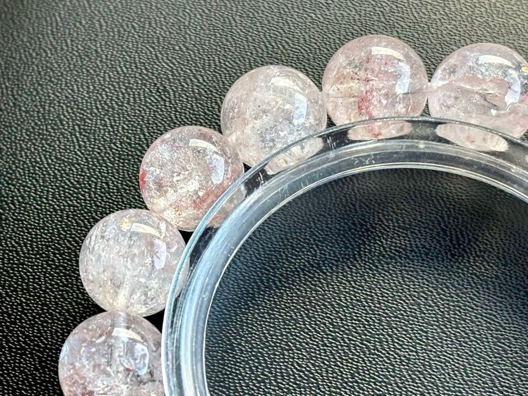 究極品質　光を纏いし女神の聖石　幻のレインボーヒマラヤローズクォーツ　13.5㎜