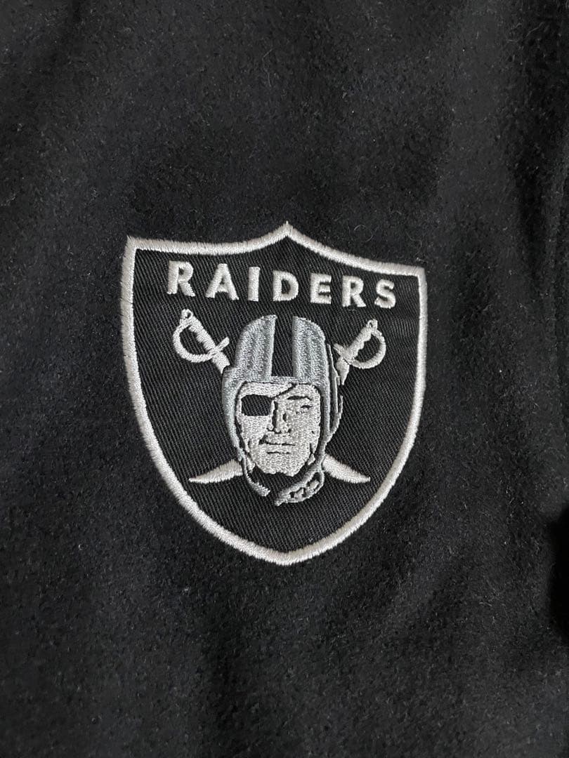 NFL公式 RAIDERS レイダース スタジャン L 黒