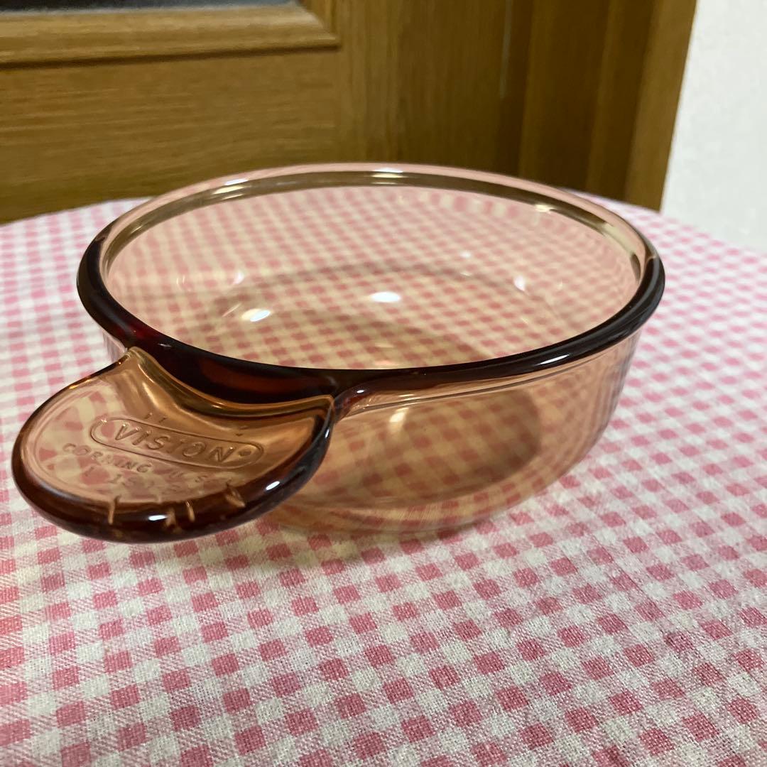 VISION ビジョン　超耐熱ガラス 小鍋4枚セット　グラタン皿　片手鍋？