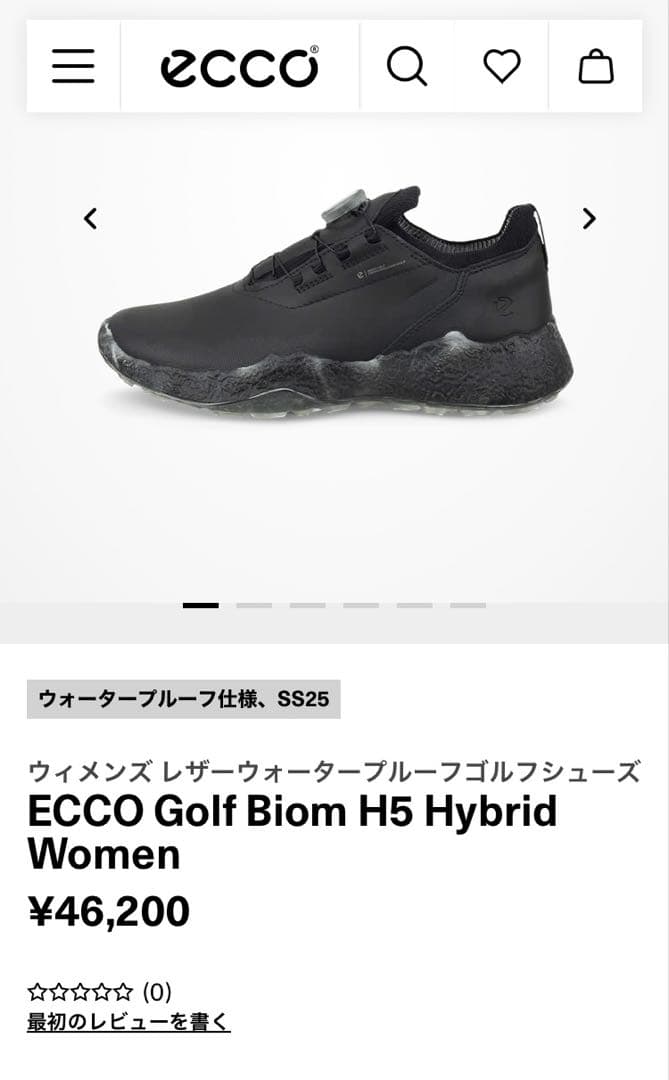 ecco エコー ゴルフシューズ シューズ レディース 24.5