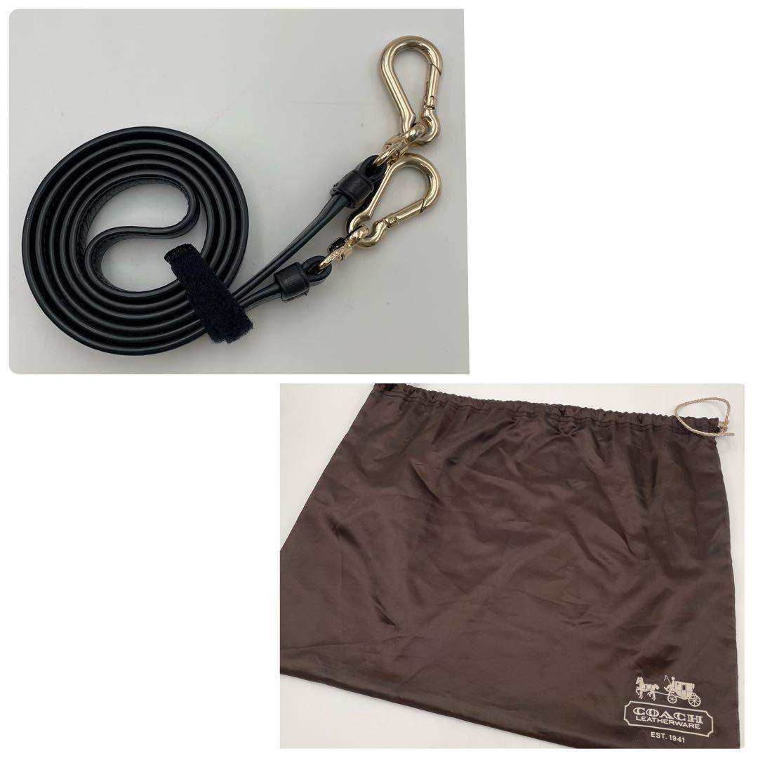 極美品✨保存袋付 コーチ 2way トート ショルダーバッグ キャンバス×レザー