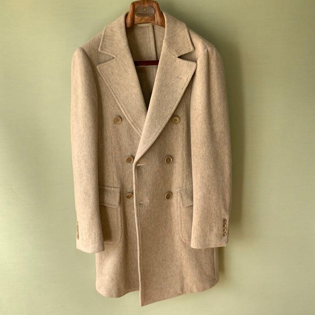 Brilla per il gustoダブルチェスターコート 46ウールカシミヤ