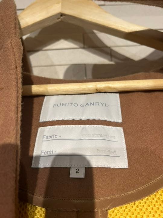 2021AW フミトガンリュウ ダッフルコート ベージュ サイズ2 - メルカリ