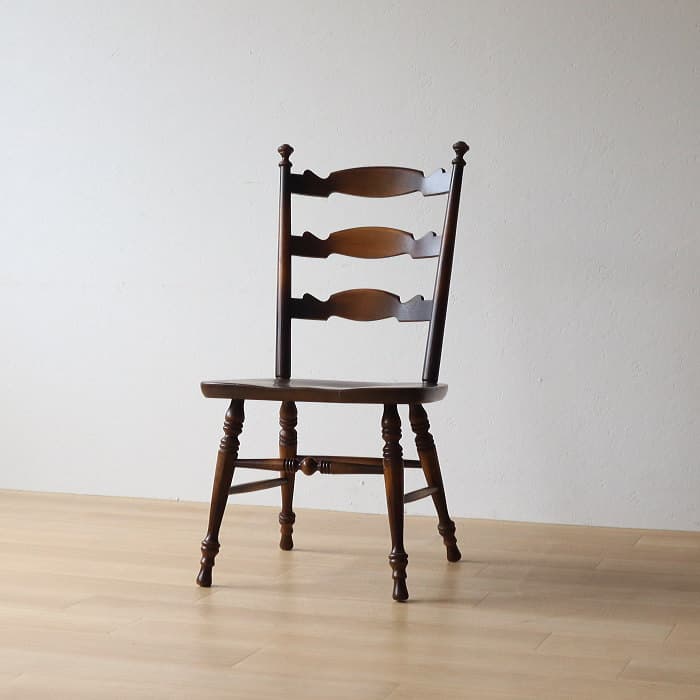 アンティーク 飛騨産業ウィンザーチェア ブナ材 キツツキ 無垢材②