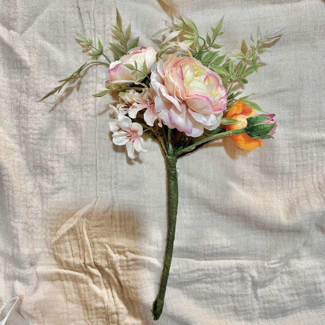 【専用】ウェディングブーケ　アーチ　ブートニア　セット