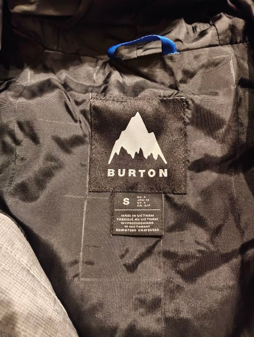 Burton スノーボードジャケット S グレー