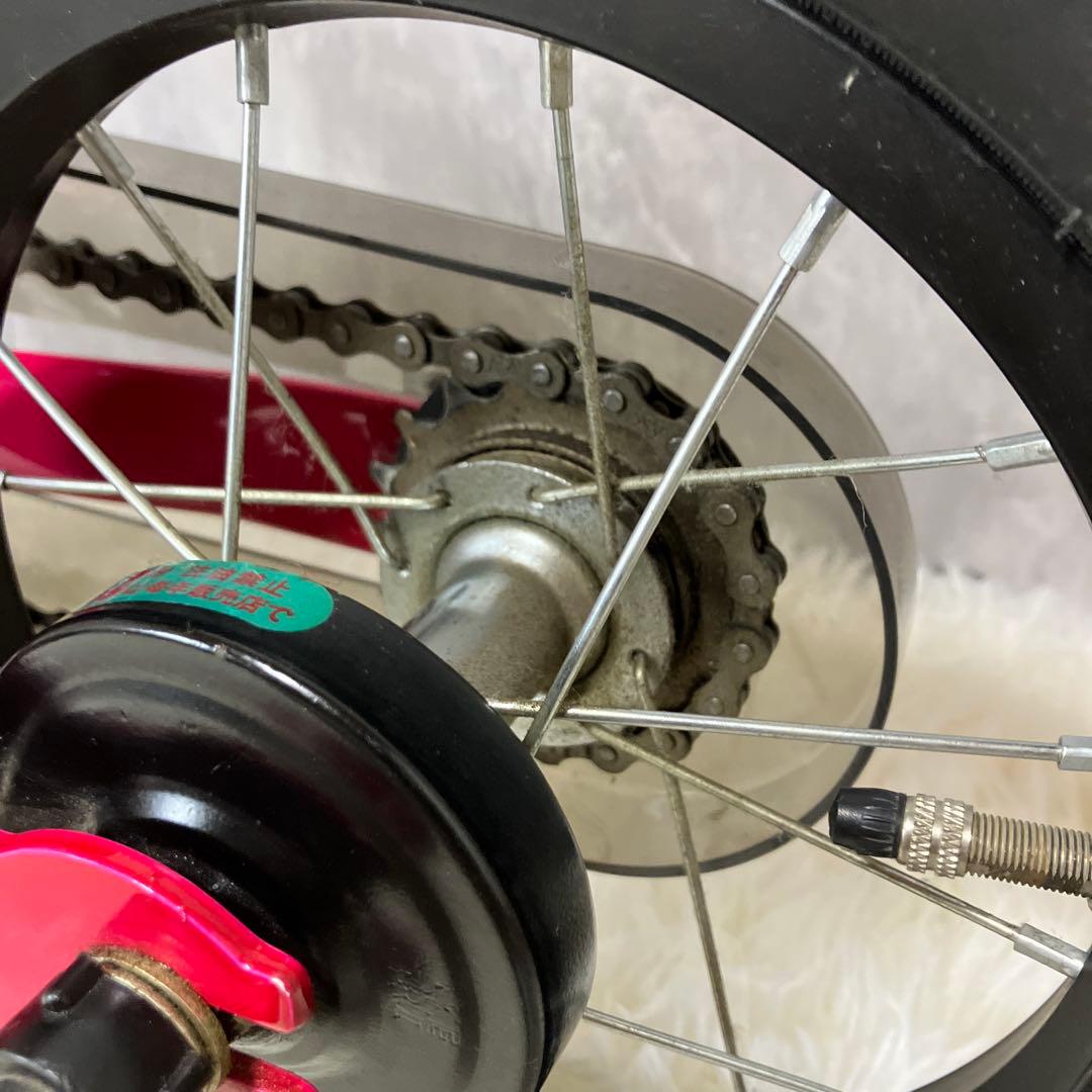 【美品】へんしんバイク2 12インチ ピンク スタンド付