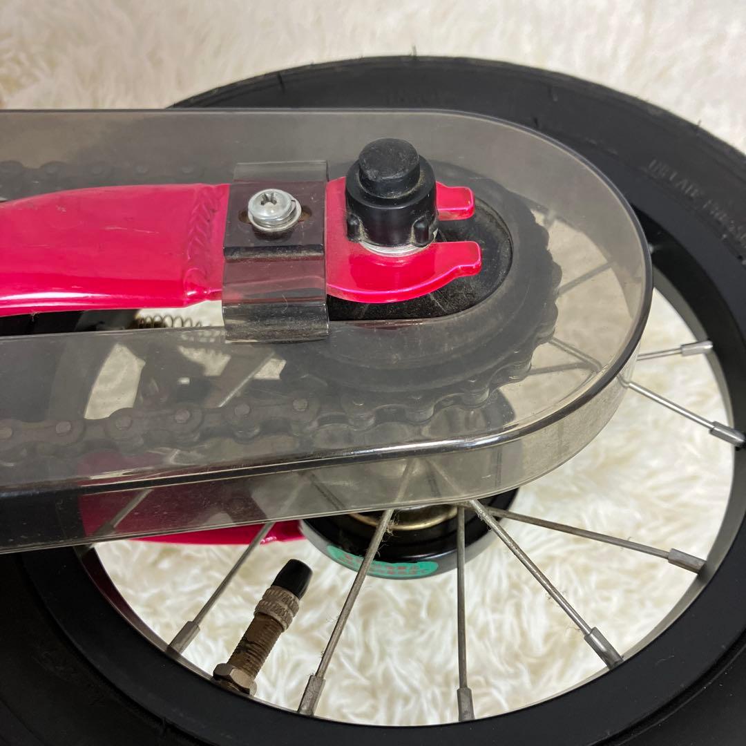 【美品】へんしんバイク2 12インチ ピンク スタンド付