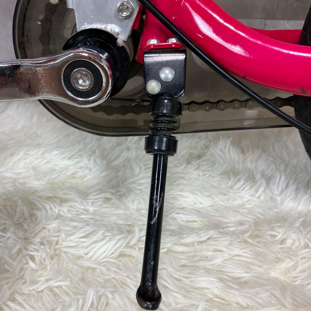 【美品】へんしんバイク2 12インチ ピンク スタンド付