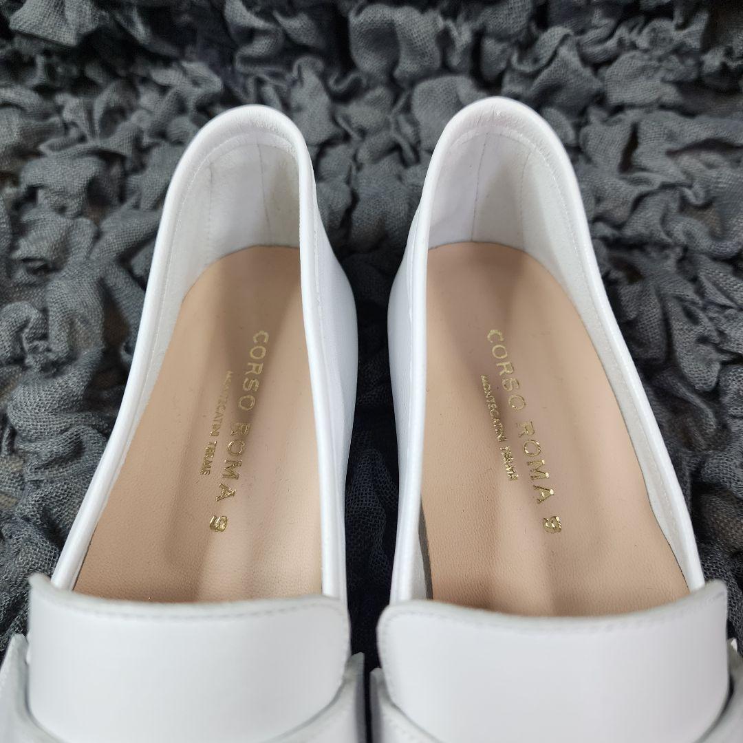 未使用 コルソローマ ノーヴェ ローファー スクエアトウフラットソフトシューズ