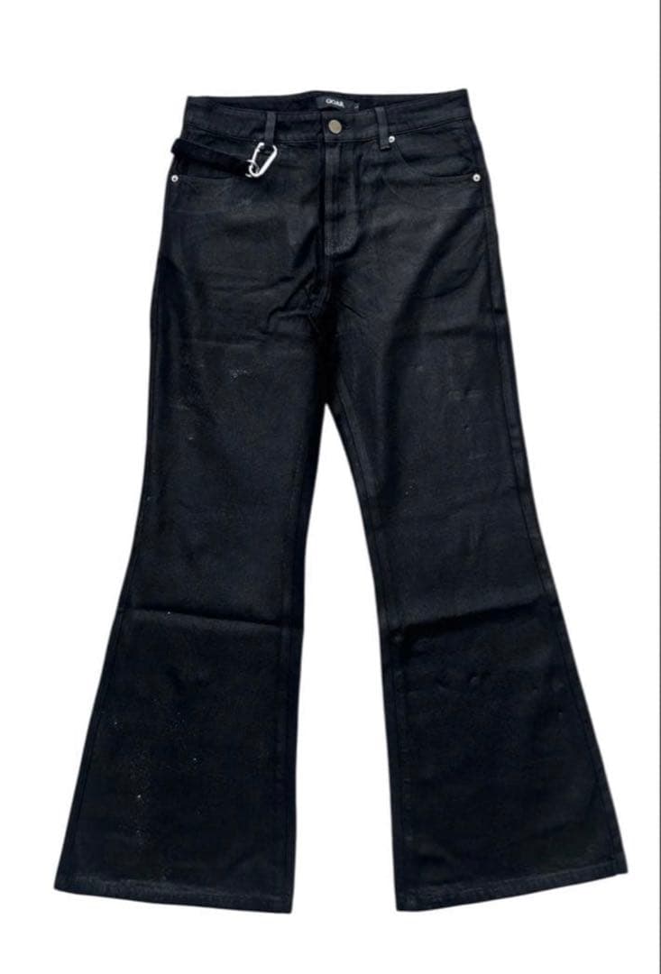 パンツ goar.archive strapped flare