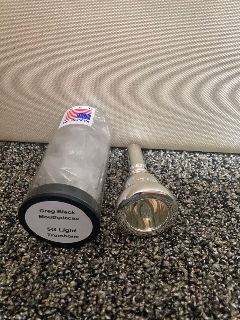 【ほぼ新品】Greg Black 5G Light トロンボーンマウスピース