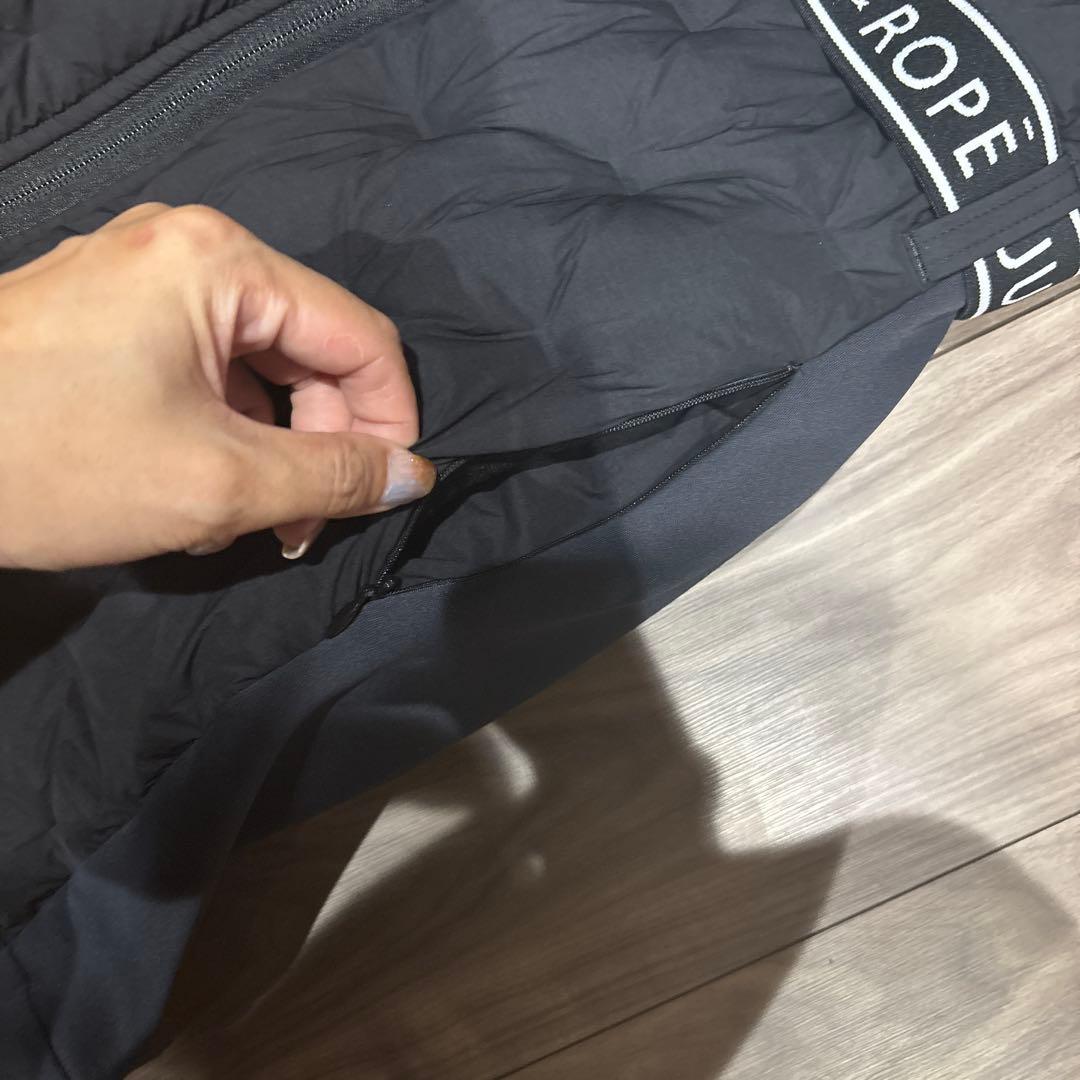 撥水】【保温】ナイロンストレッチダウンワンピ