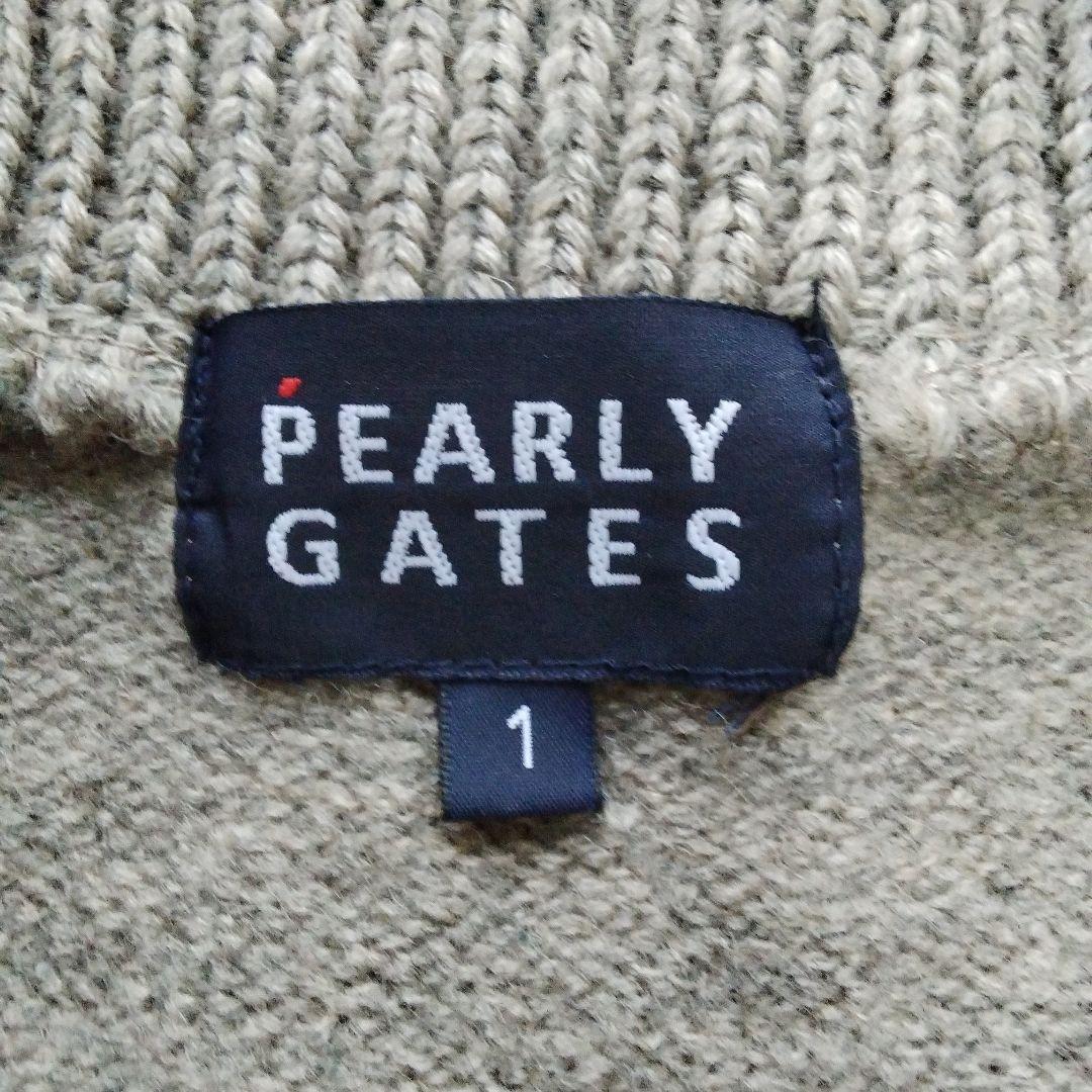 極美品❉ パーリーゲイツ ウールニット切り替えブルゾン ワッペン