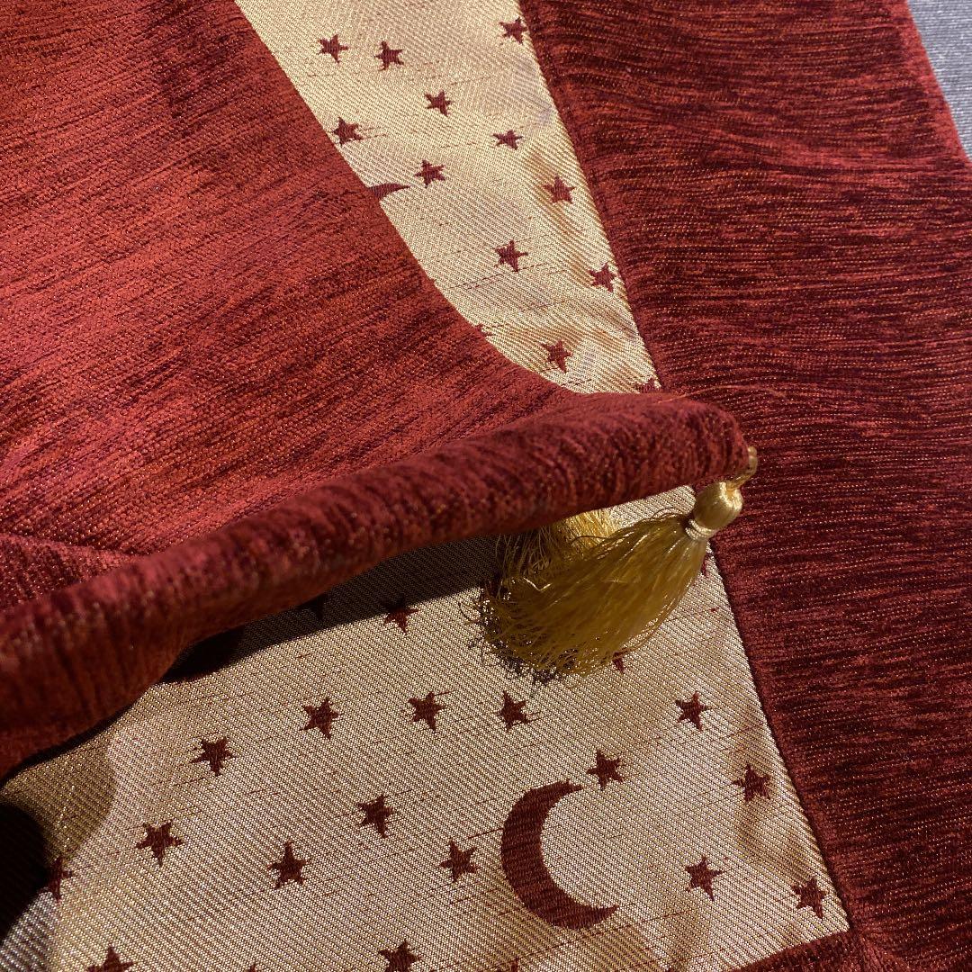 マルチカバー cotton 100% dark red