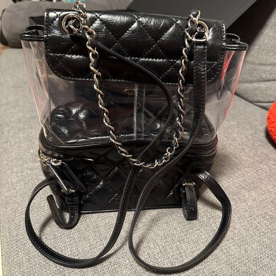 【美品】Chanel ブラック ショルダーバッグ