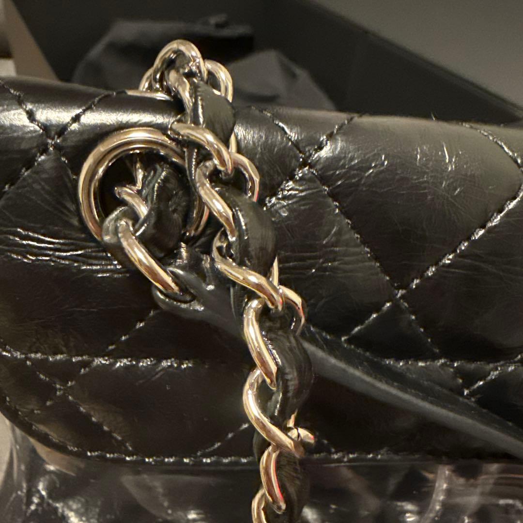 【美品】Chanel ブラック ショルダーバッグ