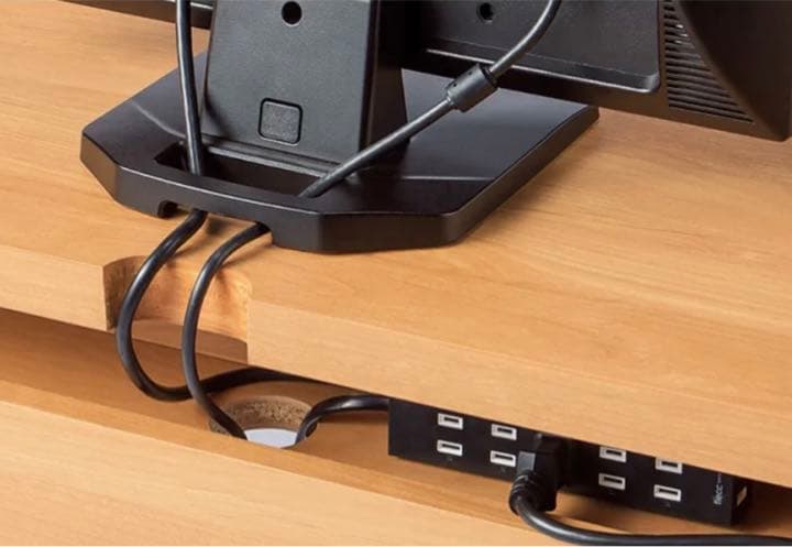 アルダー天然木　アールデザインデスクシリーズ　デスク