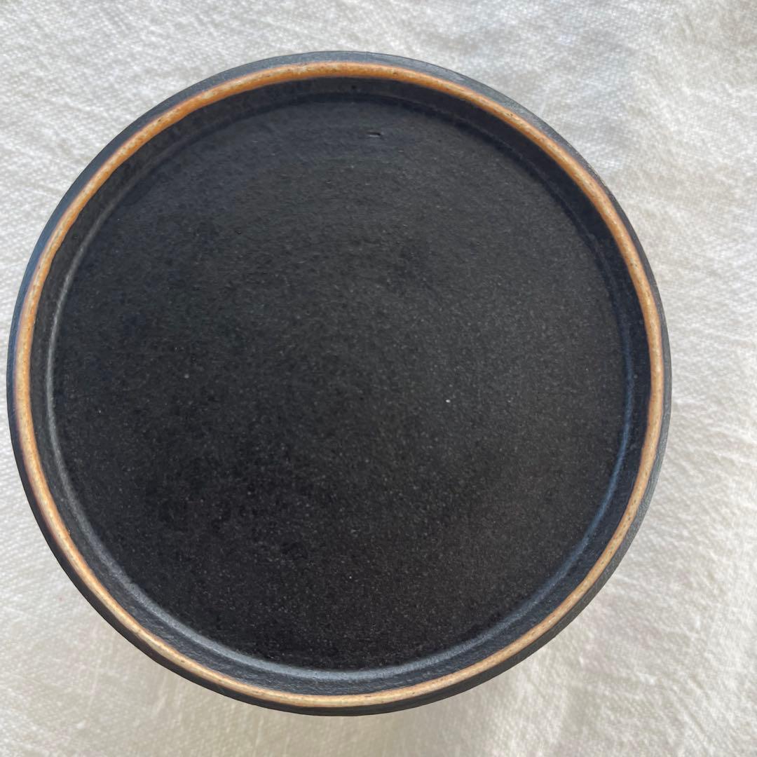 小野俊　黒鉄釉　蓋物　2点セット