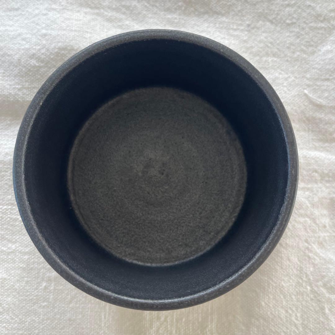 小野俊　黒鉄釉　蓋物　2点セット